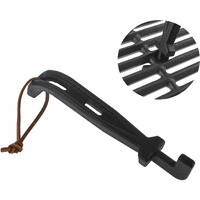 Easibbq Cast Iron Grill Grate Lifter  Barbecue Universal Grid Lifter  Hot Surfaces Handling Lifter Gripper For Most Charcoal Grills And Gas Grills