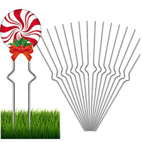 18 Pack Yard Sign Stakes - Heavy Duty Metal Wire Stakes For Garden Lawn Signs 13'' Alternative To H Frame Stakes For Corrugated Plastic Yard Signs Holder