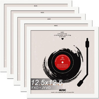 Fxojyvo Vinyl Record Frame For The Wall Display Album Cover  White 12.5 X 12.5 Frame For Any 12 Inch Lp Record With Cover - 5 Pack/White