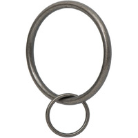 Ivilon Drapery Eyelet Curtain Rings - 2"" Ring Loop For Hook Pins  Set Of 14 - Pewter