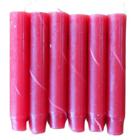 Candlestock Hippie Drippy Drip Candles - Pack Of 6 Dripping Taper Candles - Wine Bottle Melting Candles (Red)