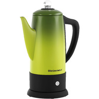 Elite Gourmet Ec812G Vintage 50S Electric Coffee Percolator Clear Brew Progress Knob Cool-Touch Handle Cord-Less Serve  12-Cup  Retro Green