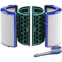 Leemone Tp04 True Hepa Filter Replacement Compatible With Dyson Tp04 Hp04 Dp04 Tp05 Dp05 Air Purifier  360 Combi Glass Hepa Filter & Activated Carbon Filter  1 Pack