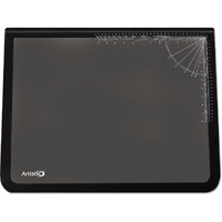 Artistic 41200 Office Products 20"" X 31"" Logo Pad Lift-Top Desktop Organizer Desk Mat  Black/Clear