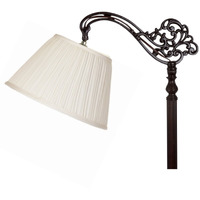 Upgradelights 10 Inch Eggshell Pleated Uno Lamp Shade For Down Bridge Lamps (6X10X7.5)