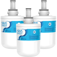 Aqua Crest Da29-00003G Refrigerator Water Filter  Replacement For Samsung Da29-00003G  Da29-00003B  Da29-00003A  Aqua-Pure Plus  Hafcu1  Rfg237Aars  Rs22Hdhpnsr  Rsg257Aars  Wss-1 (Pack Of 3)