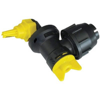 Fimco 7771885 (Oem# 5275122) Wet Boom Polyacetal Left/Right End Nozzle Assembly  13' Coverage  1/2"" Hose Inlet  Built-In Shut-Off Valves  Built-In Swivel  3-5/8"" X 6-5/8""