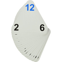 Learning Advantage 4552 The Original Triangle Flash Cards  Multiplication And Division  Grade: 2 To 6  6.5"" Height  1.25"" Width  6.25"" Length