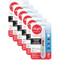 Dryel On-The-Go Stain Remover Pen With Soft Touch Applicator Scrubber  Instantly Removes Tough Stains From Clothing  6-Pack