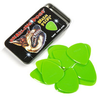 D'Andrea Snarling Dog Brain Nylon Guitar Picks 12 Pack With Tin Box (Green  0.53Mm)