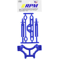 Rpm 80165 Shock Tower/Adjustable Mounts Blue T/E-Maxx Blue