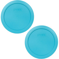 Pyrex 7201-Pc 4-Cup Surf Blue Replacement Food Storage Lid  Made In The Usa - 2 Pack