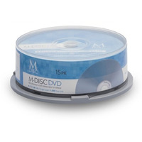 15 Pack Millenniata M-Disc Dvd 4.7Gb 4X Hd 1000 Year Permanent Data Archival/Backup Blank Media Recordable Disc