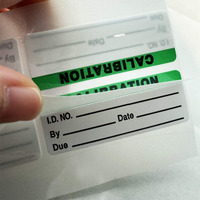 Calibration Stickers Green Black Word Calibration Labels  Self Laminating Protects Your Writing From Smearing Tampering And Abrasion Perfect For Nist  Iso Calibrate Equipment-132 Labels/Pack