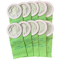 10 Pack Replacement Bags For Proteam 10 Quart Backpack Vacuum Cleaners. Fits Pro Team Coachvac Super Coachvac Megavac  100331