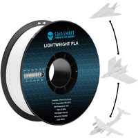 Sainsmart Light Weight Filament 1.75Mm  Lw-Pla Low-Density Active Foaming 3D Printer Filament For Rc Planes Drone Parts And Cosplay  White Pla Filament  1Kg