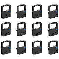 Bigger 12-Pack Replacement For Okidata 42377801 Black Ribbon For Microline 420  421  490  491 (Ml420  Ml421  Ml490  Ml491)