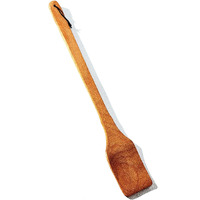 Ecosall Large Wooden Spoon - 18-Inch Heavy Duty Cajun Stir Paddle For Cooking In Big Pots & Wall D?Cor - Big Spoon For Brewing  Grill  Mixing  Stirring - Solid Natural Hard Wood Long Spatula.