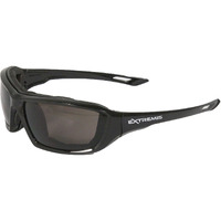 Radians Xt1-21 Extremis Full Black Frame Safety Glasses With Smoke Anti-Fog Lens  Adult