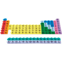 Hand2Mind Connecting Color Tiles Periodic Table For Kids Ages 10-13  Learn About Elements And Chemistry At Home  Tiles Have Atomic Number  Symbol  Weight  And Electron  Homeschool Supplies (163 Tiles)