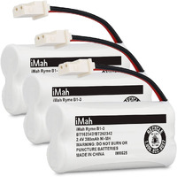 Imah Ryme B1-3 Bt162342 Bt262342 Cordless Phone Batteries Compatible With Vtech Cs6409 Cs6419 Cs6429 Cs80100 At&T Cl81101 El5210 El52400 Handset Telephone (Pack Of 3)