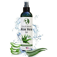 Earth's Daughter Organic Aloe Vera Gel From 100% Pure And Natural Cold Pressed Aloe - Great For Face - Hair - Acne - Sunburn - Bug Bites - Rashes - Eczema - 8 Oz.
