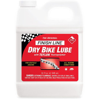 Finish Line Dry Teflon Bicycle Chain Lube  32-Ounce Quart Jug
