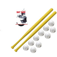 Wiffle Ball And Bat Combo Set  10 Wiffle Balls Baseballs  2 Bats  1 Roll Bat Tape  And Pitching Guide