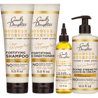 Carol's Daughter X Coco Gauff Goddess Strong Bundle: Hair Care Kit With Shampoo  Conditioner  Leave-In Treatment And Scalp Oil  4 Items