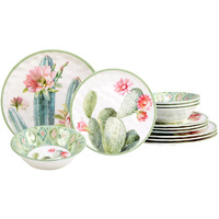 Certified International Desert Beauty 12 Piece Melamine Dinnerware Set  Service For 4