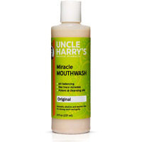 Uncle Harry's Natural Alkalizing Miracle Mouthwash | Adult & Kids Mouthwash For Bad Breath | Ph Balanced Oral Care Mouth Wash & Mouth Rinse (8 Fl Oz)
