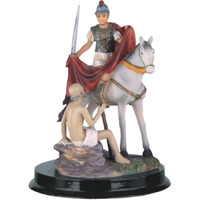 Stealstreet Saint Martin Of Tours Holy Figurine Religious Decoration Decor  5""