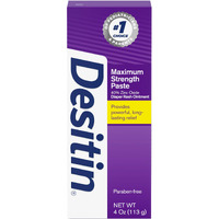 Desitin Maximum Strength Baby Diaper Rash Cream With 40% Zinc Oxide For Treatment  Relief & Prevention  Hypoallergenic  Phthalate- & Paraben-Free Paste  4 Oz