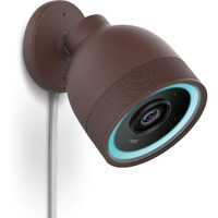 Elago Camera Cover Compatible With Google Nest Cam Iq Outdoor (Brown) - Infrared Led Visible  Holes For Microphone/Speaker  Camouflage  Easy Installation  All-Weather Protective Skin  Ventilation