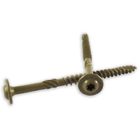 Woodpro Fasteners St38X714-25Pc 3/8-Inch By 7-1/4-Inch Length Round Washer Head Exterior Wood Screws  25-Pack