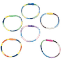 Fun Express Sand Art Bracelets For Kids - Bulk Kit Makes 24  Includes Funnel - Sand Art Crafts And Party Favors