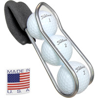 Snakebelly Golf Ball Holder With Quick-Draw Release (3-Ball  Aluminum  1)