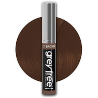 Greyfree Root Touch Up Hair Mascara Temporary Cover Conceal Gray Roots Hair Lines Eyebrows Mens Mustache And Beards Light-Brown