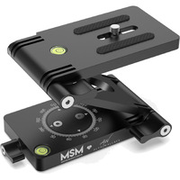 Z Flex Tilt Tripod Head - Flexible Angle Pan & Tilt Head/Universal Multiway Camera Tripod Connecting To Monopod Slider Rail Stabilizer Gimbal|Compact Folding Z Bracket Mount Fits Most Dslr Camera