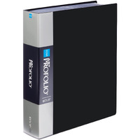 Itoya Original Art Profolio 8.5X11 Black Art Portfolio Binder With Plastic Sleeves With 180 Pages - Portfolio Folder For Artwork With Clear Sheet Protectors - Presentation Book For Art Display