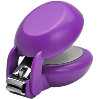 Harac Special Needs Nail Clippers For Arthritic Hands  Senior And Kids  Adapted Nail Clipper For Fingernail And Thick Toenail  Made In Japan (Purple)