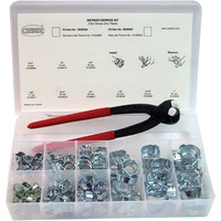 Oetiker 18500056 Service Kit (2-Ear Clamps  Zinc Plated With Standard Jaw Single Action Pincers)
