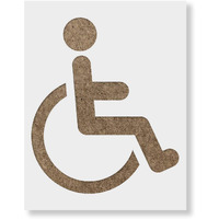 Handicap Symbol Stencil - Handicap Stencil  Handicap Stencil Art  Handicap Stencils  Stencil Handicap  Handicap Parking