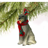 Conversation Concepts Irish Wolfhound Tiny Miniature One Christmas Ornament - Delightful  Gold