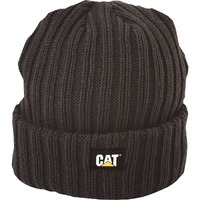 Caterpillar Rib Watch Cap  Black  One Size