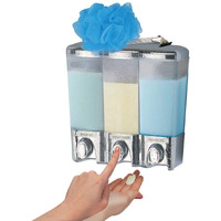 Better Living Products Clear Choice Shower 3 Shampoo And Soap Dispenser  7.5"" X 3.5"" X 7.5  Chrome