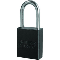 American Lock A1106Blk1Key Padlock Keyed  Aluminum  Black