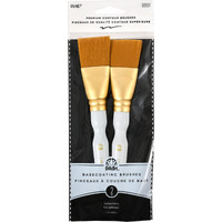 Plaid 50557E Flat Brush  (2-Piece)  Gold Taklon