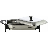 Precise Heat 16 Stainless Steel Inch Rectangular Surgical Electric Skillet