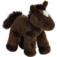 Aurora Adorable Mini Flopsie Chestnut Stuffed Animal - Playful Ease - Timeless Companions - Brown 8 Inches